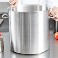 Vollrath 47724 Intrigue 38 Qt. Stainless Steel Stock Pot