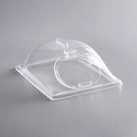 Delfin DRC-1210SS-00 12" x 10" x 5" Clear Rectangular Side Cut Hinged Acrylic Display Dome Cover