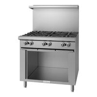 U.S. Range U36-6S Natural Gas 6 Burner 36" Range with Cabinet Base - 192,000 BTU