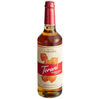 Torani Puremade Salted Caramel Flavoring Syrup 750 mL Glass Bottle