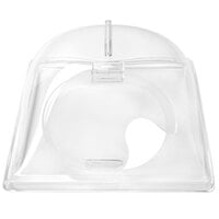 Delfin DRC-1210ESS-00 12" x 10" x 7" Clear Rectangular End Cut Hinged Acrylic Display Dome Cover