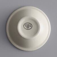 World Tableware NR-11 Kingsmen White 4 oz. Ultima Cream White Narrow Rim Stoneware Fruit Bowl - 36/Case