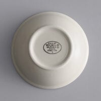 World Tableware PWC-24 Princess White 10 oz. Ultima Cream White Round Rolled Edge Stoneware Oatmeal Bowl - 36/Case