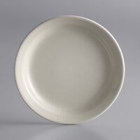 World Tableware NR-6 Kingsmen White 6 1/2 inch Ultima Cream White Narrow Rim Round Stoneware Plate - 36/Case