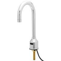 Equip by T&S 5EF-1D-DG-V5-HG Deck Mounted Sensor Faucet with 5 11/16 inch Rigid Gooseneck Spout, 0.5 GPM Non-Aerated Spray Device, and Thermostatic Mixing Valve