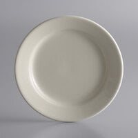 World Tableware PWC-7 Princess White 7 1/8 inch Ultima Cream White Round Rolled Edge Stoneware Plate - 36/Case