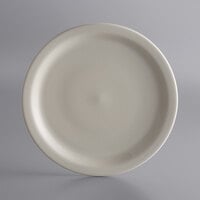 World Tableware NR-16 Kingsmen White 10 1/2 inch Ultima Cream White Narrow Rim Round Stoneware Plate - 12/Case