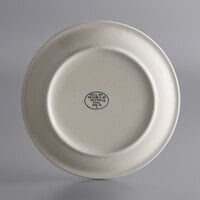 World Tableware NR-8 Kingsmen White 9 inch Ultima Cream White Narrow Rim Round Stoneware Plate - 24/Case