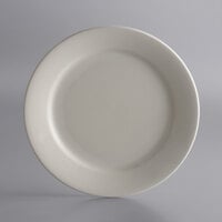 World Tableware PWC-37 Princess White 11 inch Ultima Cream White Round Rolled Edge Stoneware Plate - 12/Case