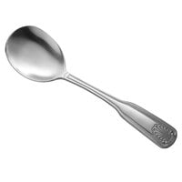 World Tableware Brandware 127 016 Coral 6 1/4 inch 18/0 Stainless Steel Heavy Weight Bouillon Spoon - 36/Case