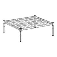 Regency 21" Wide NSF Chrome Dunnage Shelf with 8" Posts