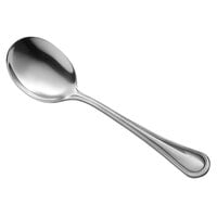 World Tableware Brandware 164 004 McIntosh 7 1/2 inch 18/0 Stainless Steel Heavy Weight Round Bowl Soup Spoon - 36/Case