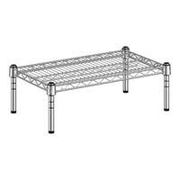 Regency 14" Wide NSF Chrome Dunnage Shelf with 8" Posts