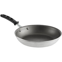 Vollrath 67810 Wear-Ever 10 inch Aluminum Non-Stick Fry Pan with PowerCoat2 Coating and Black TriVent Silicone Handle