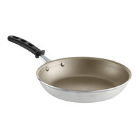 Vollrath 67810 Wear-Ever 10" Aluminum Non-Stick Fry Pan with PowerCoat2 Coating and Black TriVent Silicone Handle