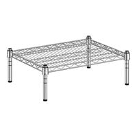 Regency 18" Wide NSF Chrome Dunnage Shelf with 8" Posts