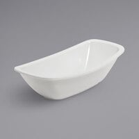 GET Enterprises OB-5-W Oval Acclaim 4.5 oz. White Rectangular Melamine Side Dish Bowl   - 24/Case