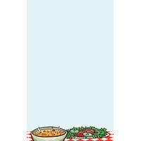 8 1/2" x 11" Menu Paper - Diner Theme Middle Insert - 100/Pack