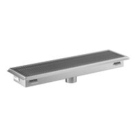 Regency 12" x 48" 14-Gauge Stainless Steel Floor Trough with Grate