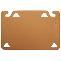 San Jamar CBQG1218BR QuadGrip™ 18 inch x 12 inch x 1/8 inch Brown Cutting Board Refill - 2/Pack
