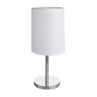 Sterno 80571 Martini Cool 11 inch Silver Lamp with White Shade