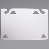 San Jamar CBQG1218WH QuadGrip™ 18 inch x 12 inch x 1/8 inch White Cutting Board Refill - 2/Pack