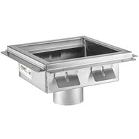 Regency 12 inch x 12 inch 14-Gauge Stainless Steel Floor Sink