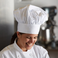 Mercer Culinary Millennia® Customizable White Soft Chef Hat / Floppy Toque Hat
