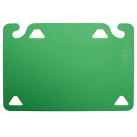 San Jamar CBQG1218GN QuadGrip™ 18 inch x 12 inch x 1/8 inch Green Cutting Board Refill - 2/Pack