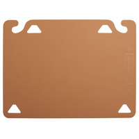 San Jamar CBQG1520BR QuadGrip™ 20 inch x 15 inch x 1/8 inch Brown Cutting Board Refill - 2/Pack
