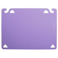 San Jamar CBQG1824PR QuadGrip™ 24 inch x 18 inch x 1/8 inch Purple Cutting Board Refill   - 2/Pack
