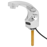 T&S EC-3102-VF05-HG ChekPoint Deck Mounted Hands-Free Sensor Faucet with 4 7/8" Rigid Cast Spout, 0.5 GPM Vandal-Resistant Spray Device, Hydro-Generator Power Supply, and Mechanical Mixing Valve