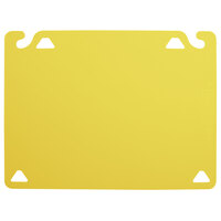 San Jamar CBQG1824YL QuadGrip™ 24 inch x 18 inch x 1/8 inch Yellow Cutting Board Refill - 2/Pack