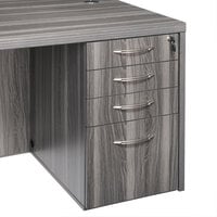 Safco APBBF26LGS Aberdeen 4 Drawer Steel Gray Desk Pedestal
