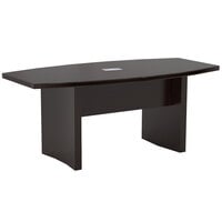 Safco ACTB6LDC Aberdeen 6' Mocha Rectangular Conference Table