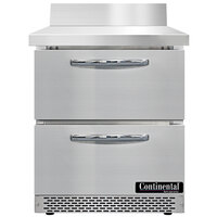 Continental Refrigerator SW27NBS-FB-D 27 inch Front Breathing Worktop Refrigerator with Two Drawers - 7.4 Cu. Ft.