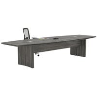 Safco ACTB12LGS Aberdeen 12' Steel Gray Rectangular Conference Table
