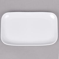 GET CS-6104-W 9 3/4 inch x 5 5/8 inch White Siciliano Rectangular Platter