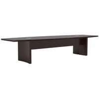 Safco ACTB12LDC Aberdeen 12' Mocha Rectangular Conference Table