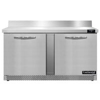 Continental Refrigerator SWF60NBS-FB 60" Front Breathing Worktop Freezer - 17 Cu. Ft.