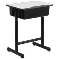 Flash Furniture YU-YCY-046-GG Black Student Desk