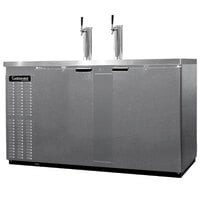 Continental Refrigerator KC69S-N-SS Double Tap Kegerator Beer Dispenser, Shallow Depth - Stainless Steel, (3) 1/2 Keg Capacity
