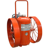 Buckeye 300 lb. ABC Fire Extinguisher - Rechargeable Untagged Pressure Transfer - UL Rating 30-A:320-B:C - Steel Wheels with Rubber Treads