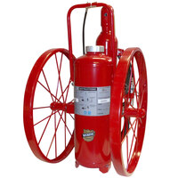 Buckeye 125 lb. Purple K Fire Extinguisher - Rechargeable Untagged Regulated Pressure - UL Rating 320-B:C - Steel Wheels