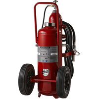 Buckeye 125 lb. Purple K Fire Extinguisher - Rechargeable Untagged Regulated Pressure - UL Rating 320-B:C - Rubber Wheels