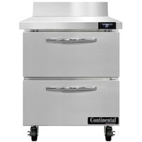 Continental Refrigerator SW27-N-BS-D 27 inch Worktop Refrigerator with Two Drawers