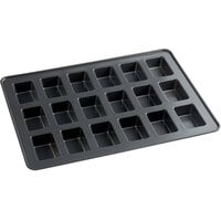 Wilton 191002369 Perfect Results Steel 18-Compartment Premium Non-Stick Mini Loaf Pan - 3 3/4" x 2 1/4" x 1 1/4" Cavities