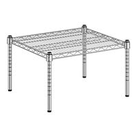 Regency 21" Wide NSF Chrome Dunnage Shelf with 14" Posts