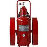 Buckeye 300 lb. Purple K Fire Extinguisher - Rechargeable Untagged Regulated Pressure - UL Rating 320-B:C - Steel Wheels