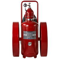 Buckeye 300 lb. ABC Fire Extinguisher - Rechargeable Untagged Regulated Pressure - UL Rating 30-A:320-B:C - Steel Wheels